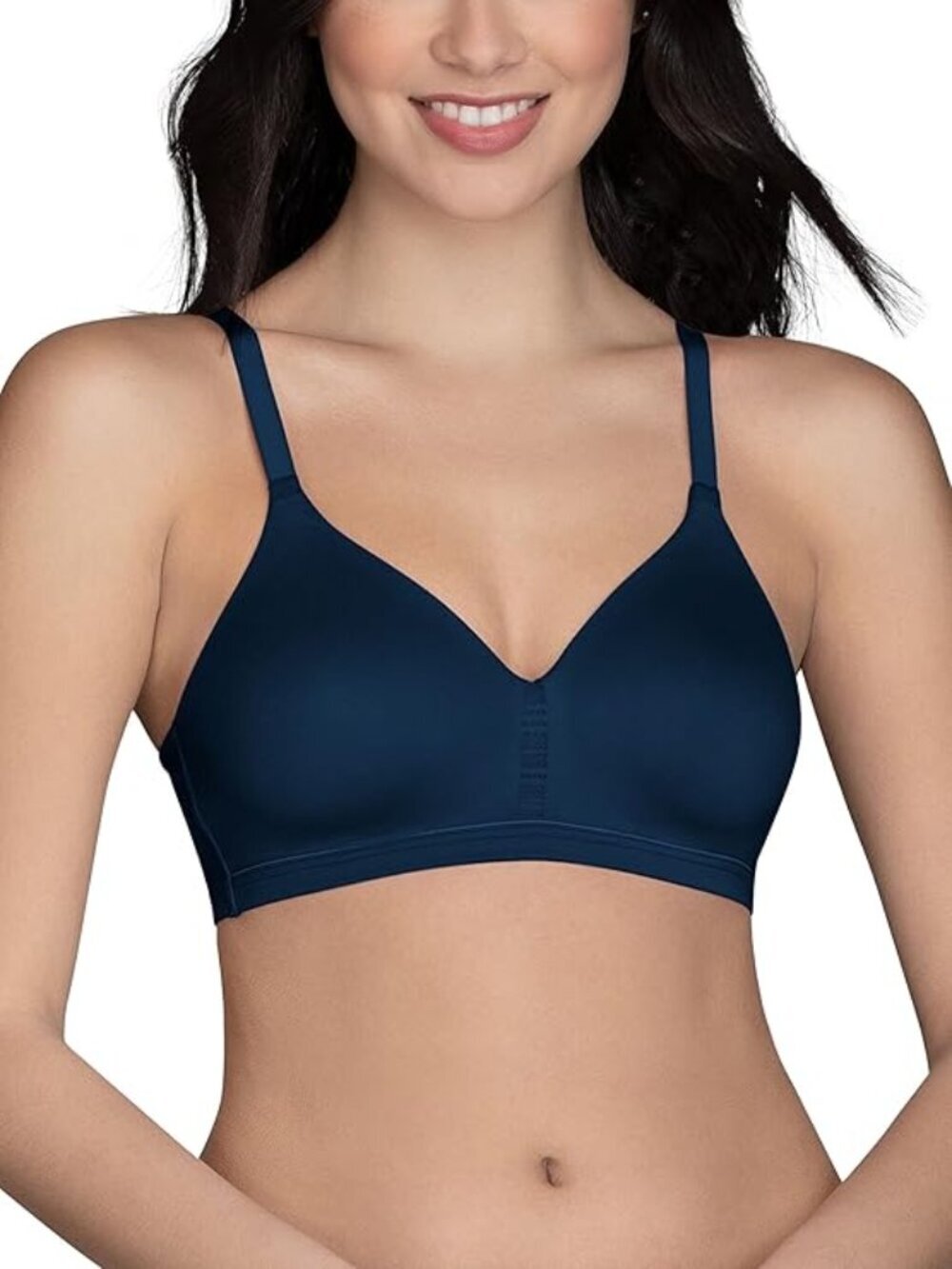 NWT Vanity Fair Women's Wireless Bra Navy 40B